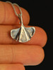 Ginkgo Leaf Charm - Silver