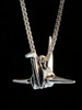 Peace Crane Charm - Silver