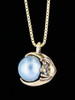 Moon Orb Pendant with South Sea Pearl - 14K gold