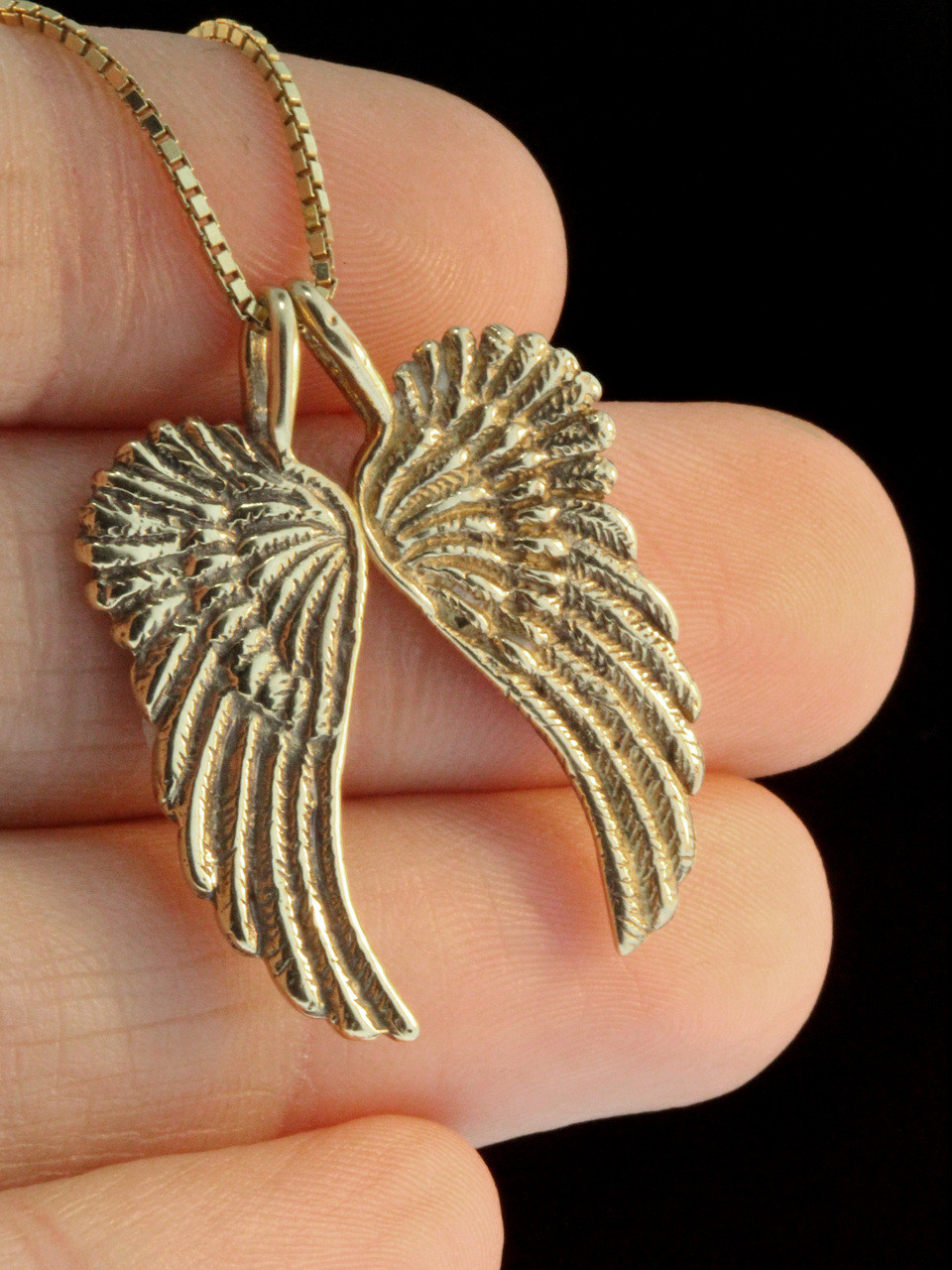 guardian angel gold necklace