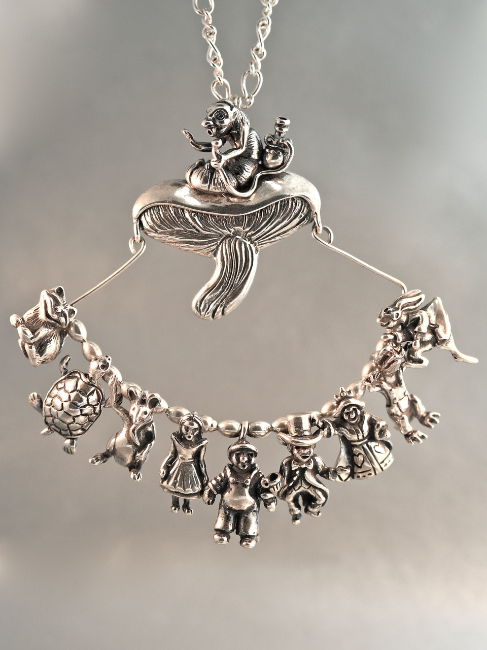 Alice in Wonderland Charm Necklace