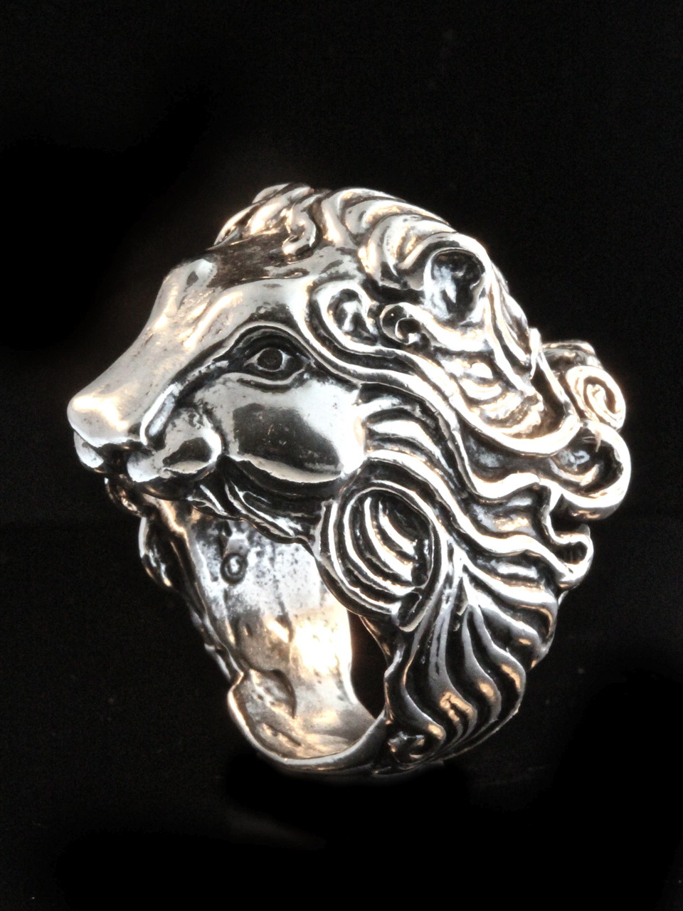 SILVOSWAN Silver Gold Lion Head Ring Best Quality Stainless Steel Silver,  Gold Plated Ring Price in India - Buy SILVOSWAN Silver Gold Lion Head Ring  Best Quality Stainless Steel Silver, Gold Plated