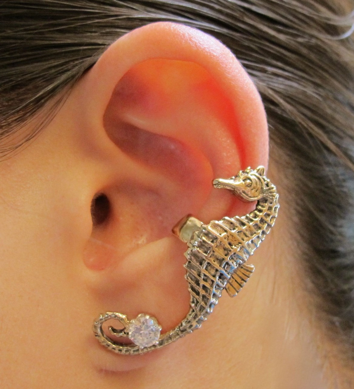 Seahorse Ear Cuff Bronze Marty Magic Store