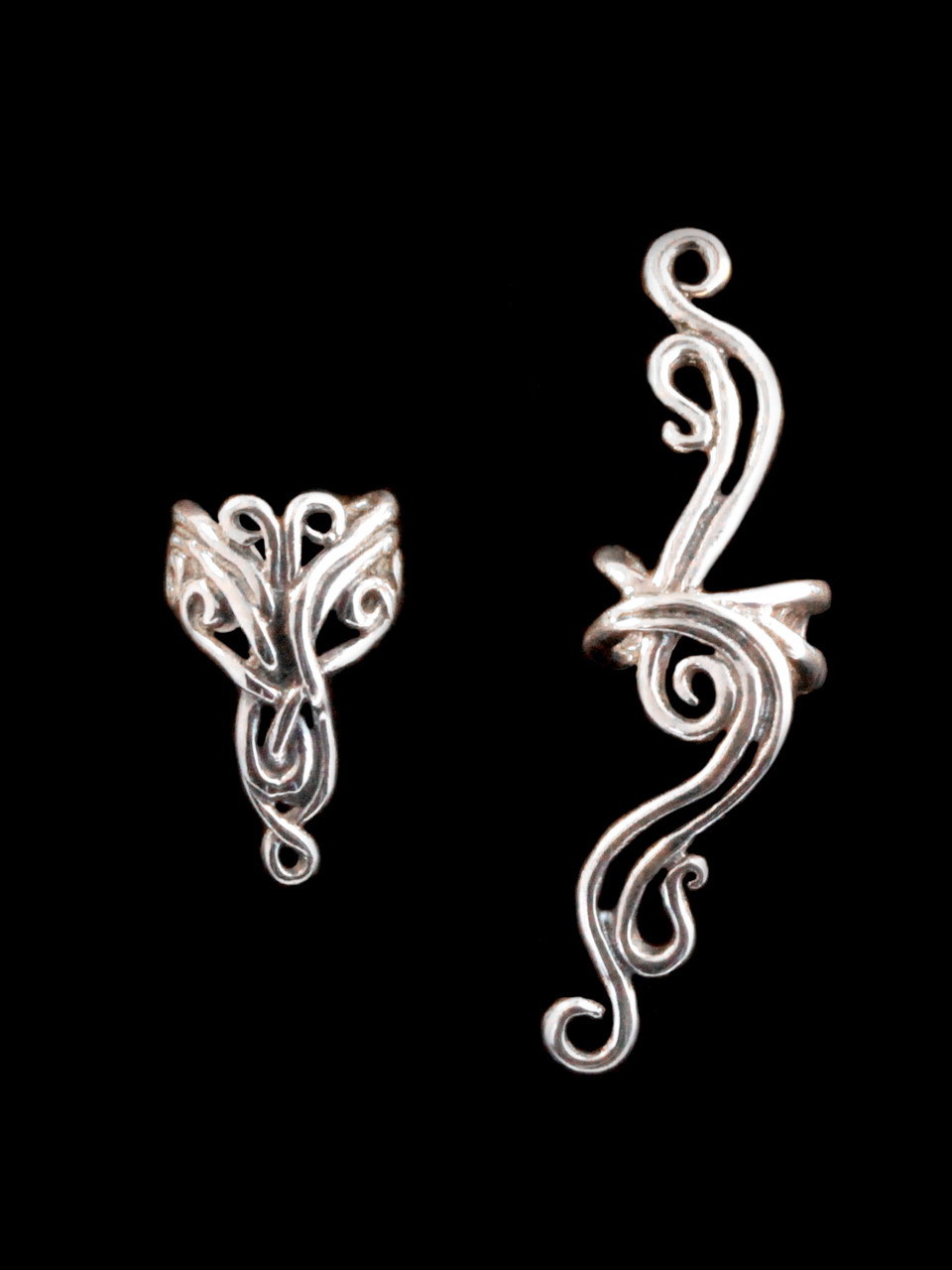 EAR CUFF SPECIAL Abstract Ear Cuff Combo Silver - Buy 2 Get 1 Ear Cuff Free