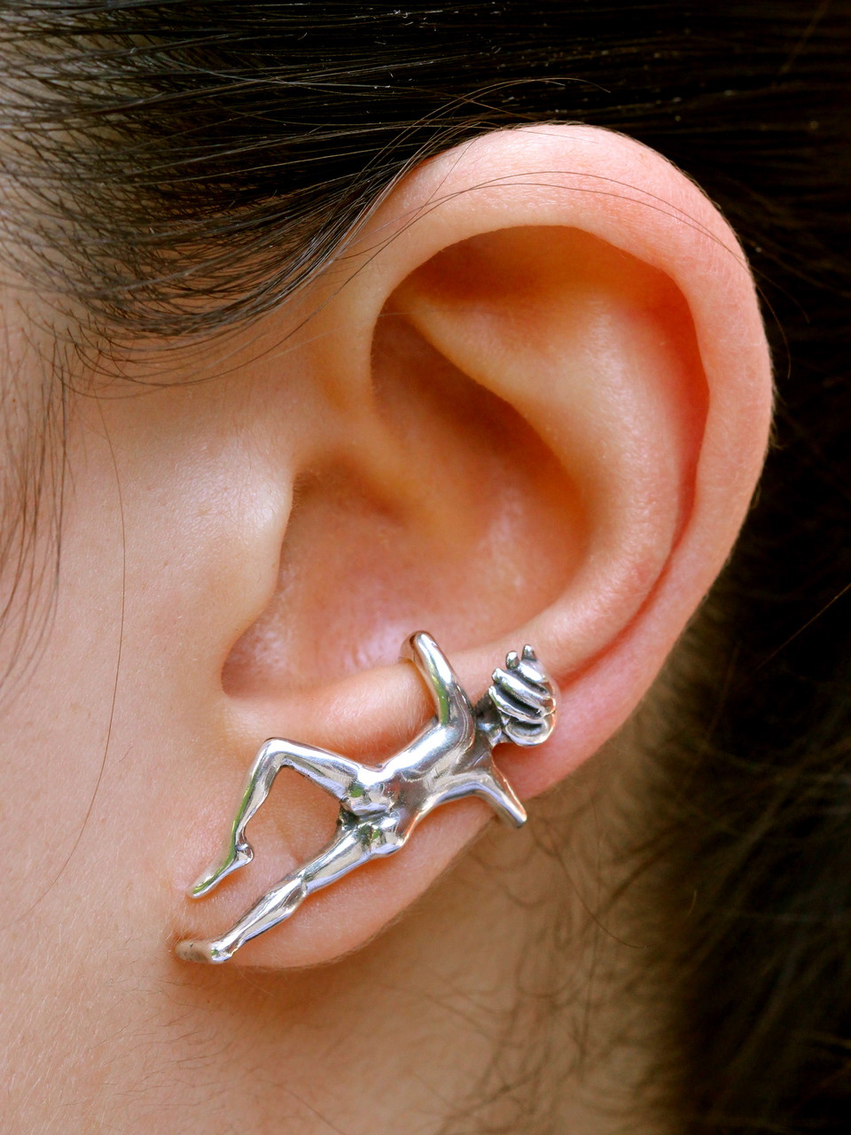 Ear Man Ear Cuff - Silver