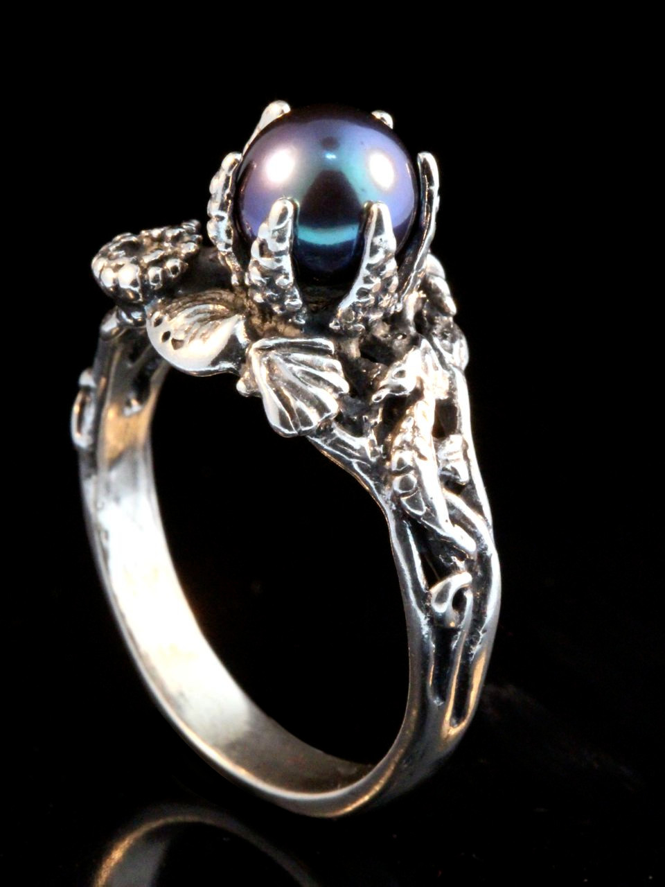 Atlantis Treasure Ring Black Pearl 2 36611.1483380659