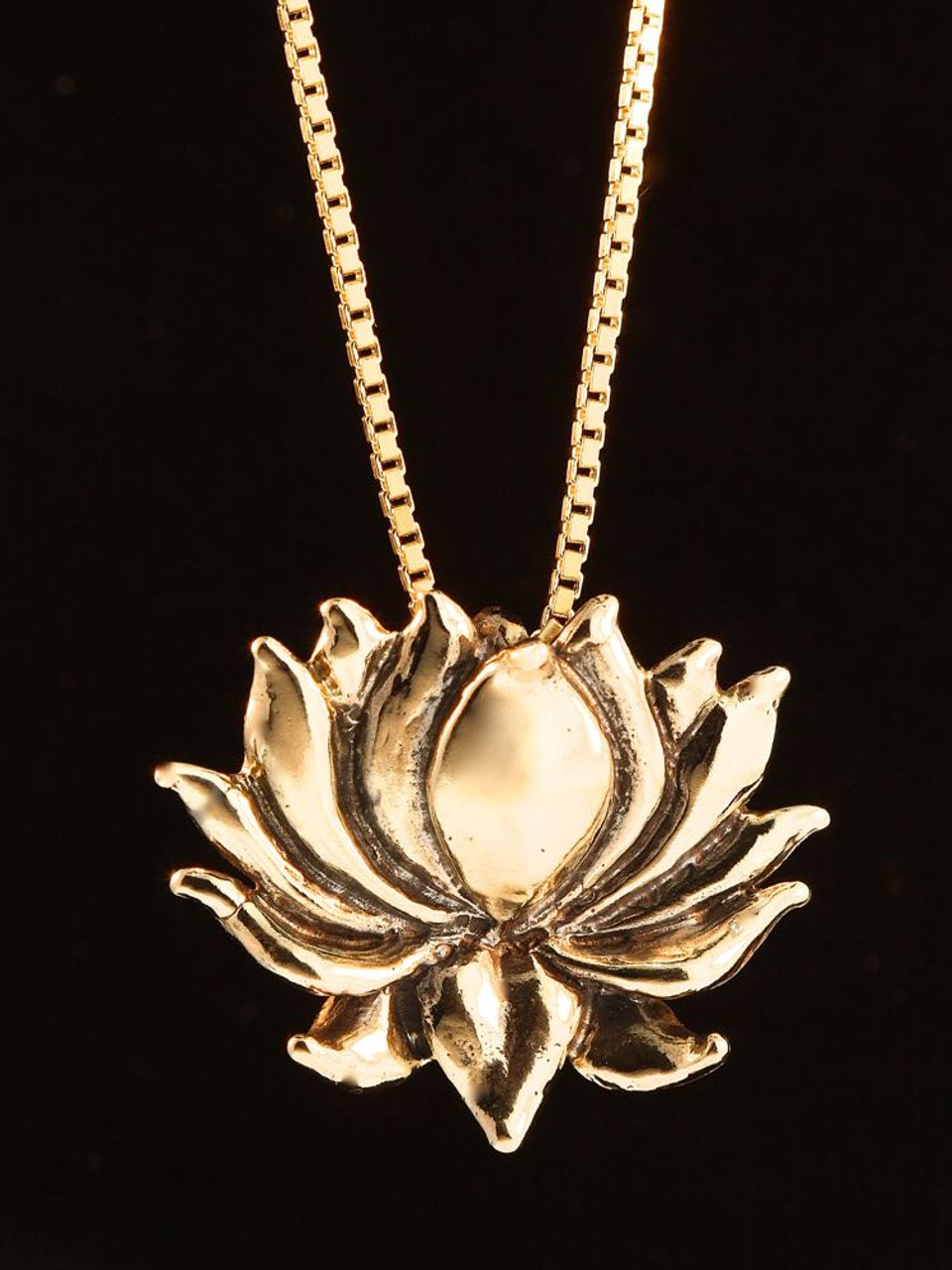 Lotus Charm - 14K Gold - Marty Magic Store