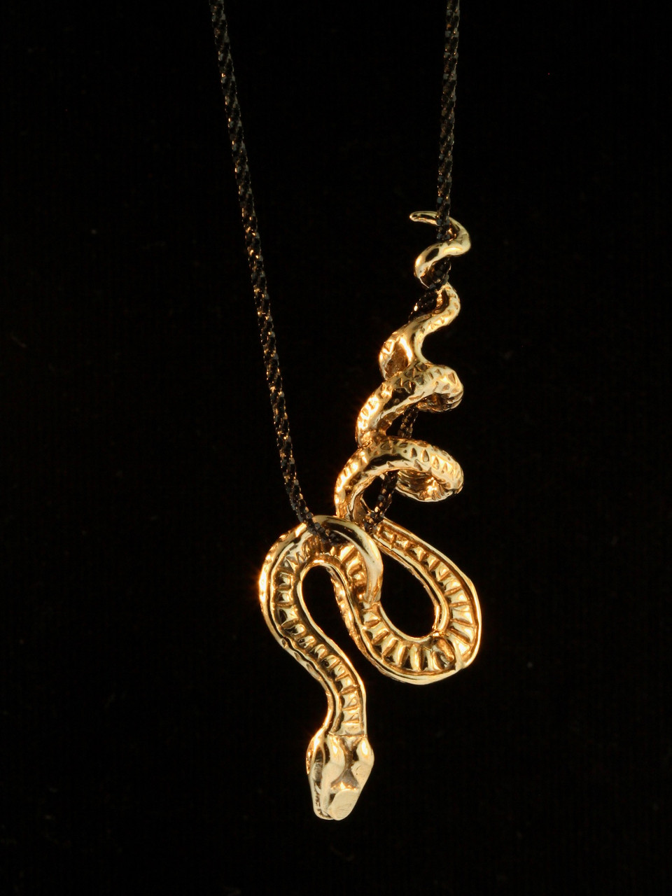 Python Snake Pendant - Bronze - Marty Magic Store