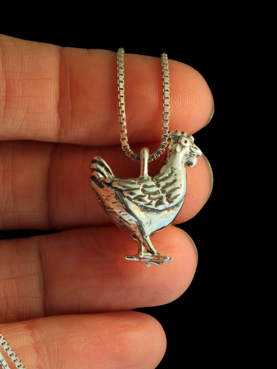 Chicken Charms Hen and Rooster - Silver - Marty Magic Store