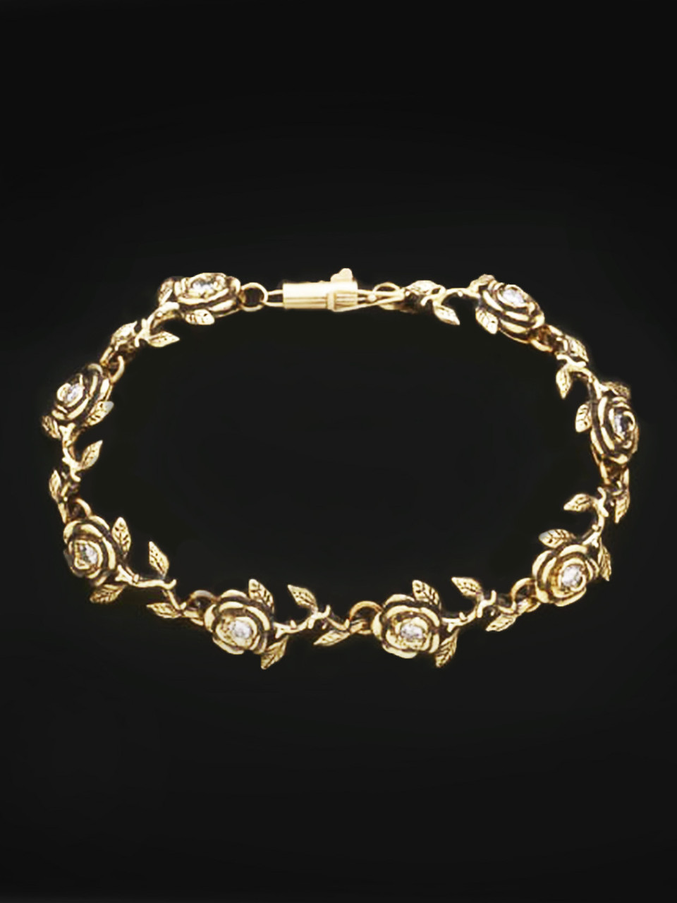 Rose Bracelet - 8 Links with Diamonds Jewelry