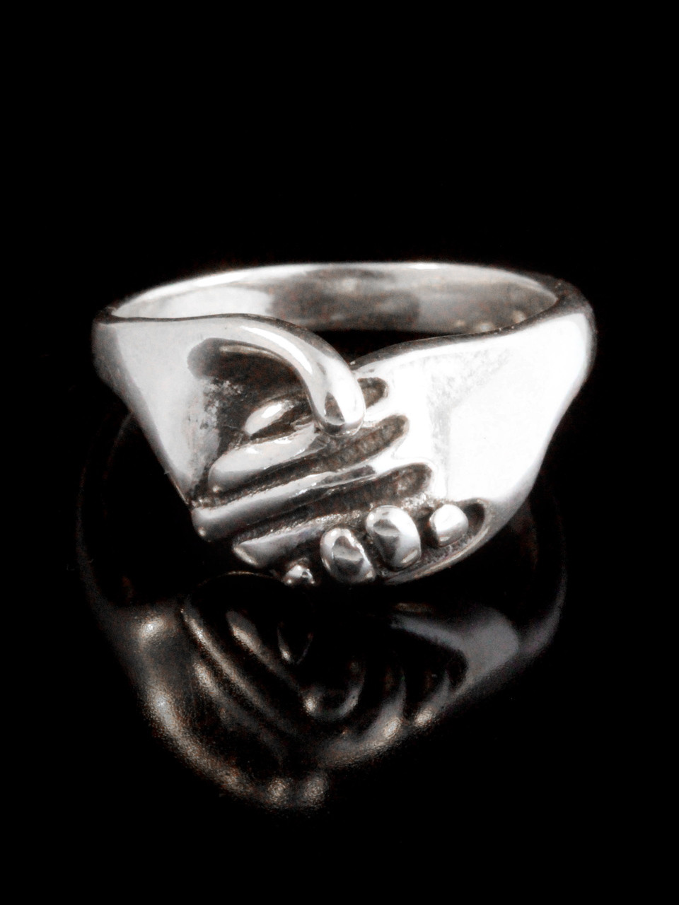 Hands Clasping Ring Jewelry