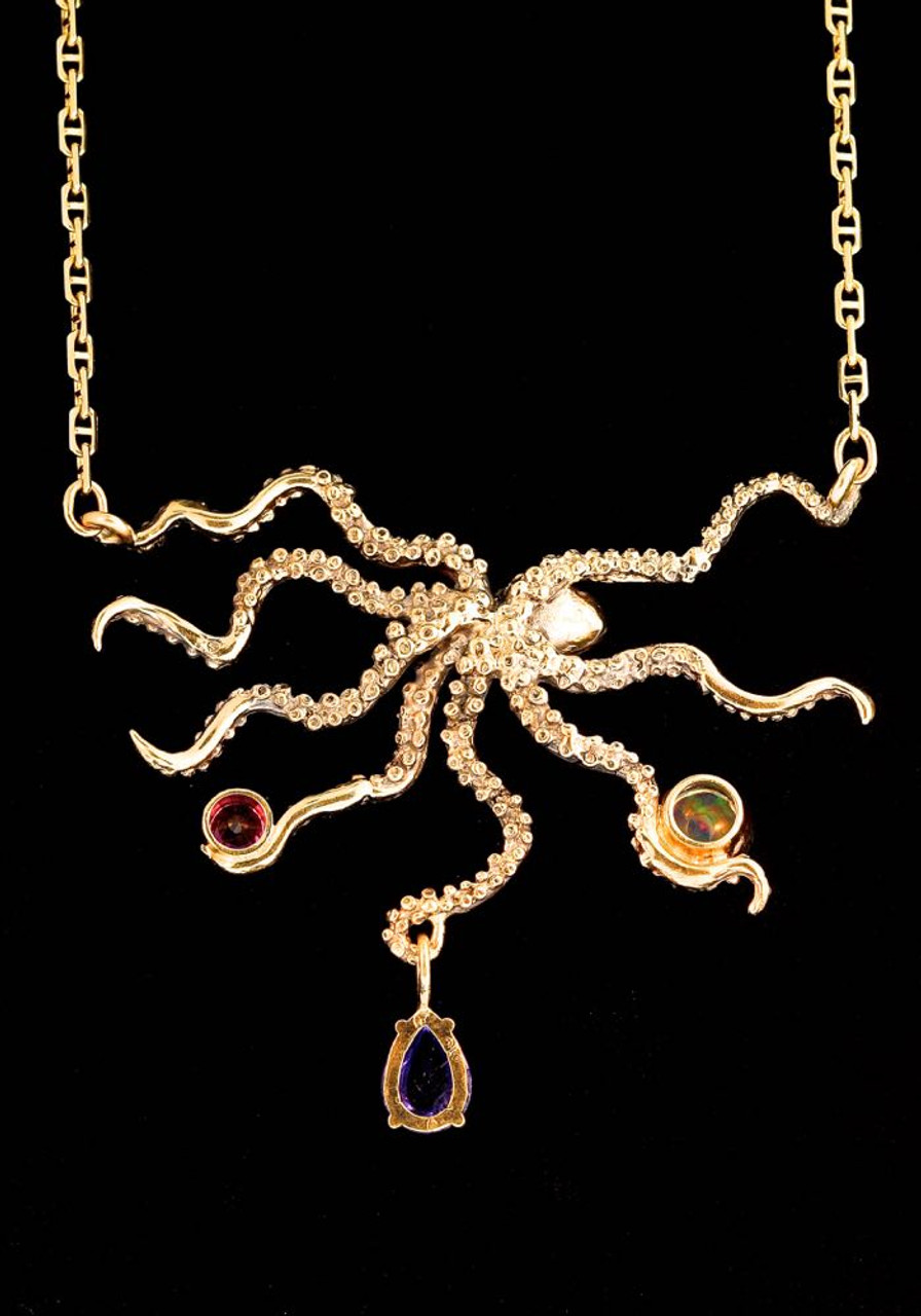 Octopus with Jeweled Treasure Jewelry