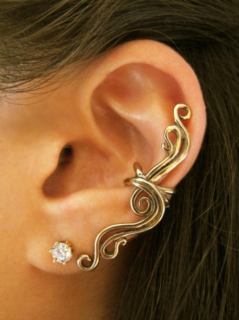 French Twist Ear Cuff in Bronze
