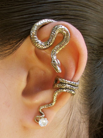 Bronze Python Ear Wrap