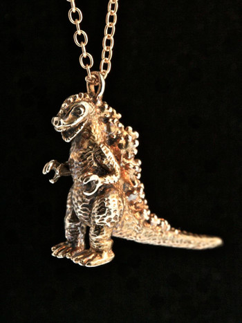 Godzilla Pendant - Bronze - Marty Magic Store
