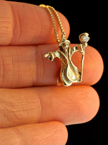 Celestial - Shooting Star Charm - 14K Gold - Marty Magic Store