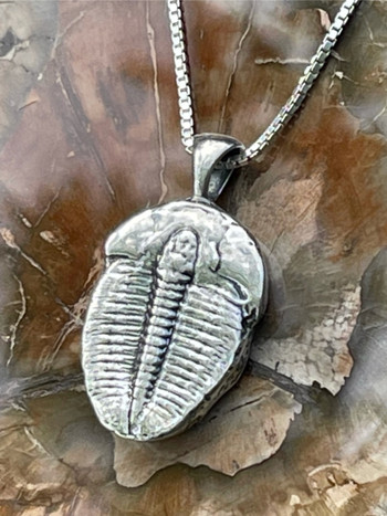 Trilobite Pendant Live Casting - Silver