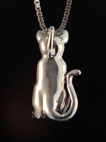 Magic Cat Pendant - Silver