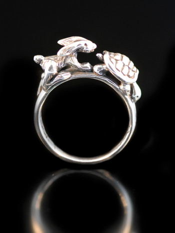 Vintage Sterling Silver Turtle Tortoise Ring OTT Sz: 8 | eBay