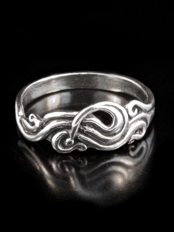 Nouveau Swirl Ring - Silver
