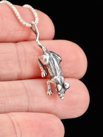 Rat Charm in Silver