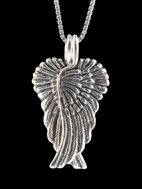 Guardian Angel Wing Pendant - Silver Guardian Angel Wing Pendant - Silver