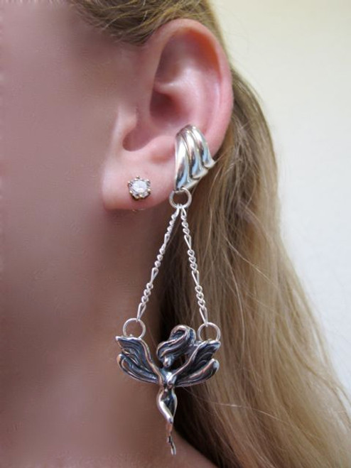Dancing Fairy Ear Cuff Chevron - Silver Dancing Fairy Ear Cuff Chevron - Silver