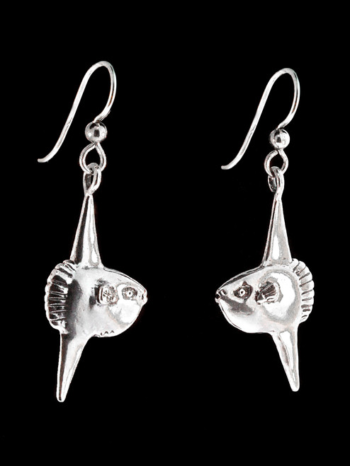 Mola Mola Sunfish Earrings - Sterling Silver