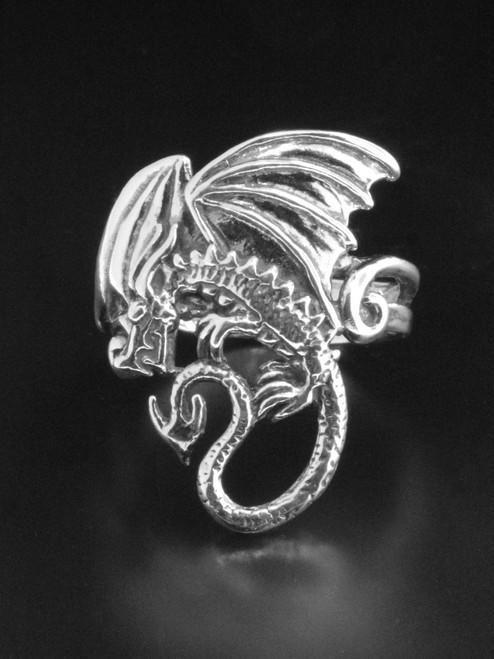 Magic Dragon Ring - Silver