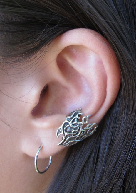 Flame Ear Cuff in Silver Flame Ear Cuff in Silver