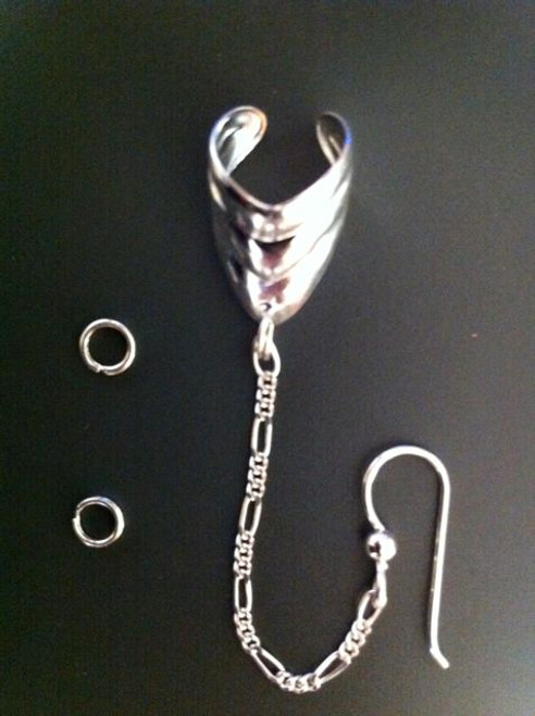 Bajoran style Ear Cuff Earring Kit - Silver Bajoran style Ear Cuff Earring Kit - Silver