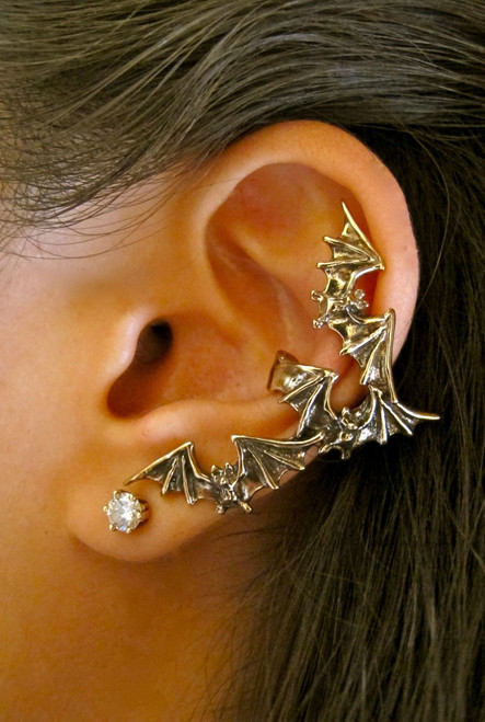 Bat Flock Ear Cuff - Bronze Bat Flock Ear Cuff - Bronze