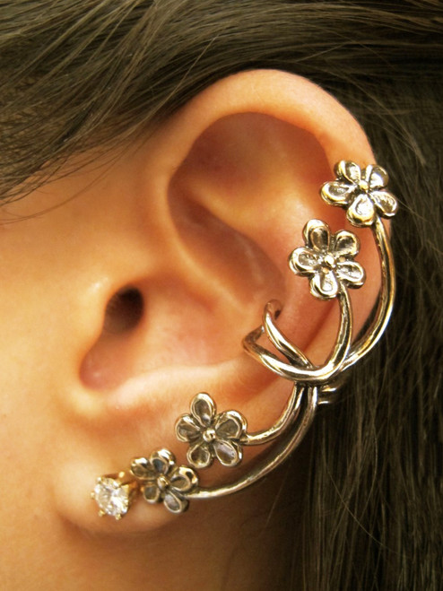 Forget Me Not Ear Cuff in Bronze Forget Me Not Ear Cuff in Bronze