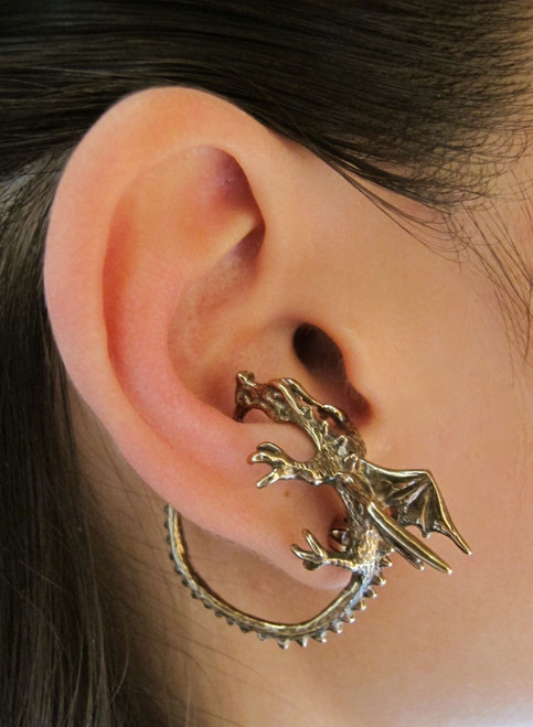 Dragon Whisperer Ear Cuff Hoop in Bronze Dragon Whisperer Ear Cuff Hoop in Bronze