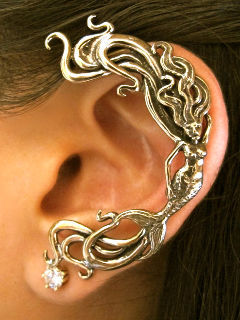 Bronze Mermaid Ear Wrap  Bronze Mermaid Ear Wrap