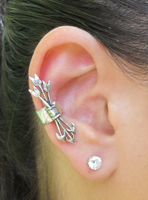 Quiver and Arrows Ear Cuff in Silver Quiver and Arrows Ear Cuff in Silver