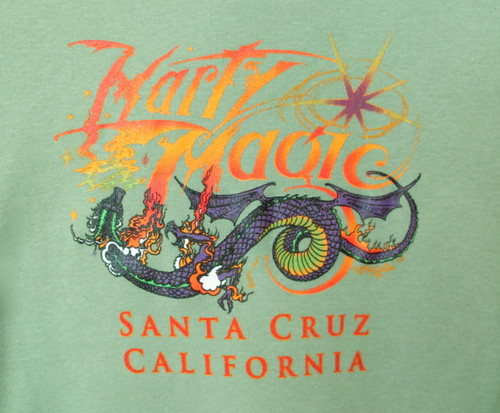 Women's Green Colorful Marty Magic Dragon T-Shirt