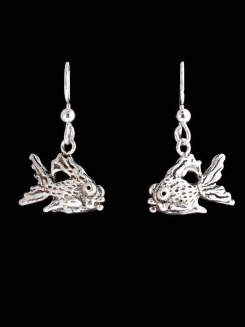 Goldfish Earrings - Silver Goldfish Earrings - Silver