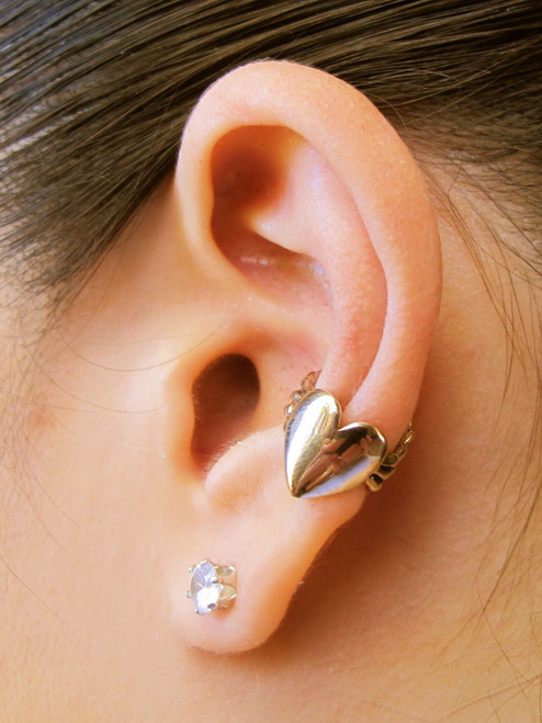 Angel Heart Ear Cuff - Bronze Angel Heart Ear Cuff - Bronze