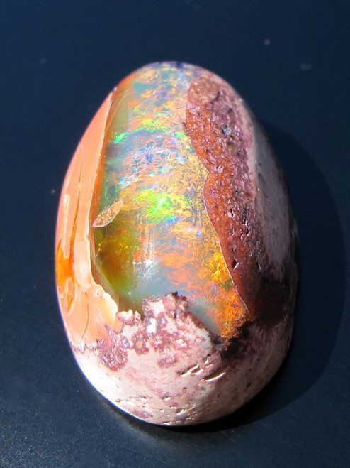 Ocean Trench Treasure - 31.5 ct Mexican Matrix Fire Opal