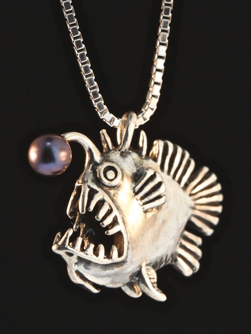 Angler Fish with Black Pearl Angler Fish with Black Pearl
