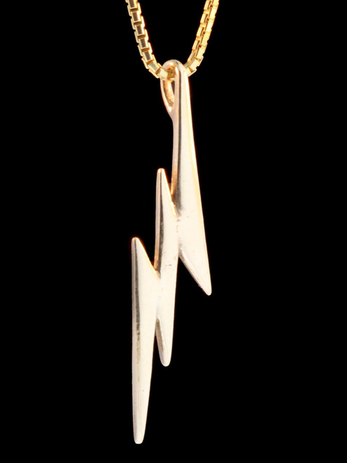 Gold Lightning Bolt Charm