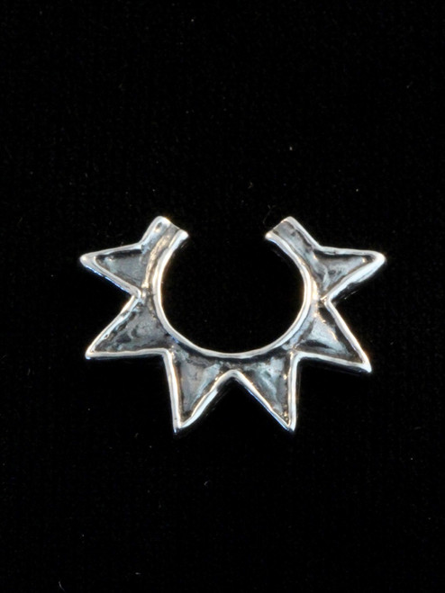 Stacking Ninja Star Ear Cuff Combo - Silver - Marty Magic Store