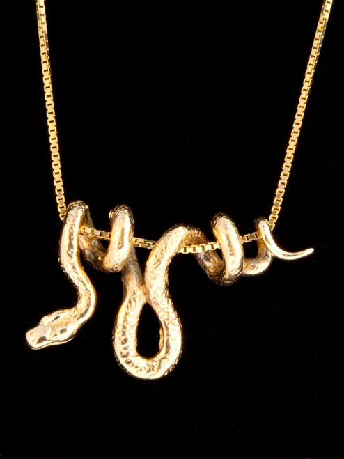 14k Gold Vine Snake Pendant 14k Gold Vine Snake Pendant