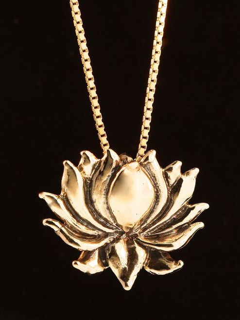 Lotus Charm in 14K Gold Lotus Charm in 14K Gold