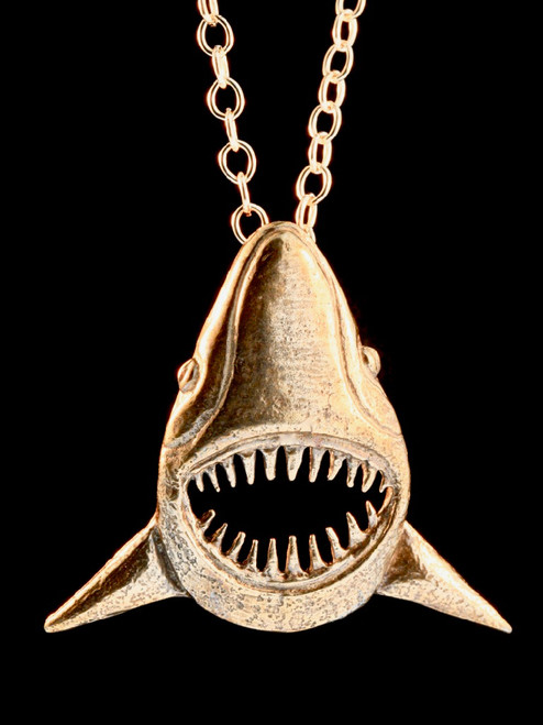 Jaws Shark Pendant in Bronze Jaws Shark Pendant in Bronze