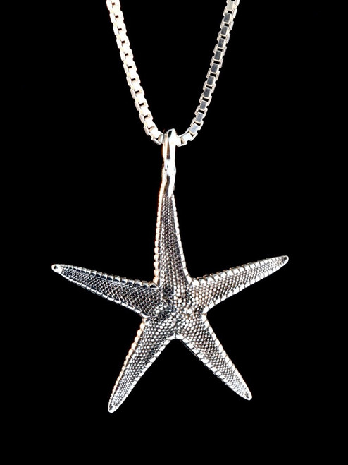 Life Casting Sea-Star Starfish Charm in Silver Life Casting Sea-Star Starfish Charm in Silver