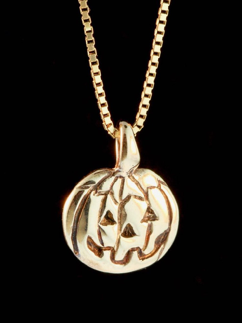 Jack O'Lantern Charm in 14K Gold Jack O'Lantern Charm in 14K Gold