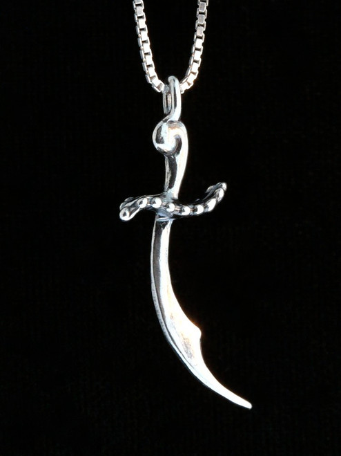 Scimitar Sword Charm - Silver Scimitar Sword Charm - Silver