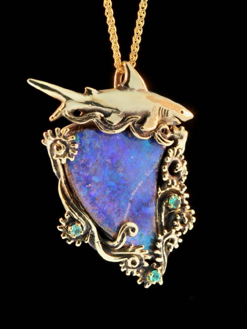 Shark Grotto Opal 18K Pendant Shark Grotto Opal 18K Pendant